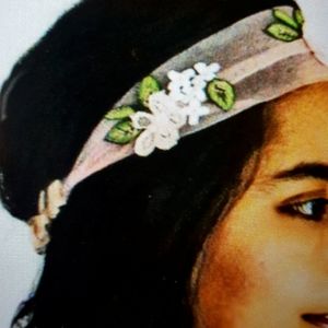 Headband in tulle fabric